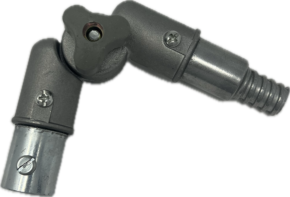 Hood cleaning kit with metal adjustable angle adapter