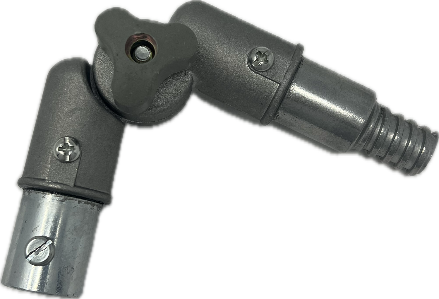 Hood cleaning kit with metal adjustable angle adapter