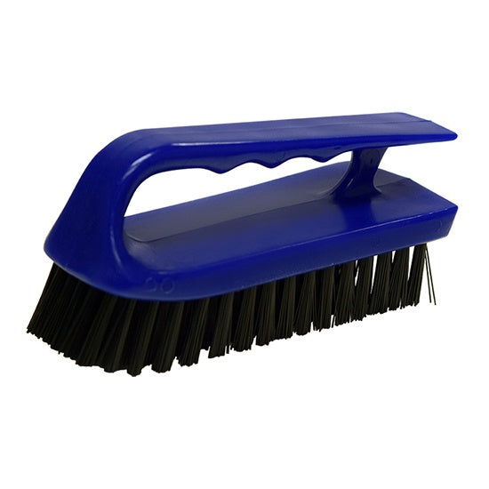 Iron Handle Scrub Brush – 0.022" Nylon 6.12 Bristle with Plastic Handle - 12 Pack