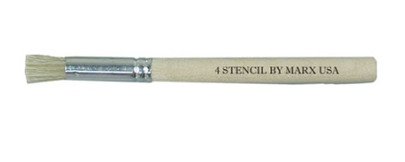 Artist Stencil Brush Size 4 White (12 pack)