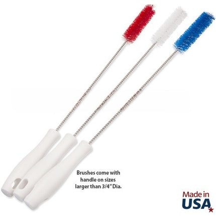 36" Hygienic Tube Brushes - Polyester/Stainless Steel (3 pack)