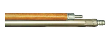 60" x 1" sectional handle, 30" wood & 30" steel with metal ACME thread - pack of 12