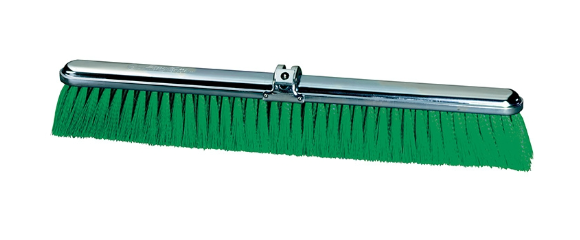 24" green polypropylene broom - average duty (handle sold separately) pack of 12