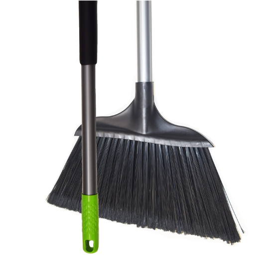 15" Jumbo Angle Warehouse Broom w/48" Grip Handle - pack of 12