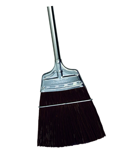 Upright Broom, Brown Poly, Steel Handle - pack of 12