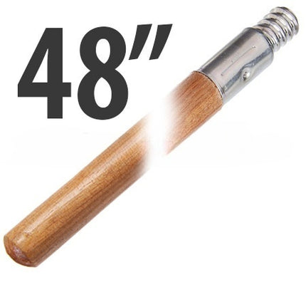 48" Wood Handle with Metal Ferrule