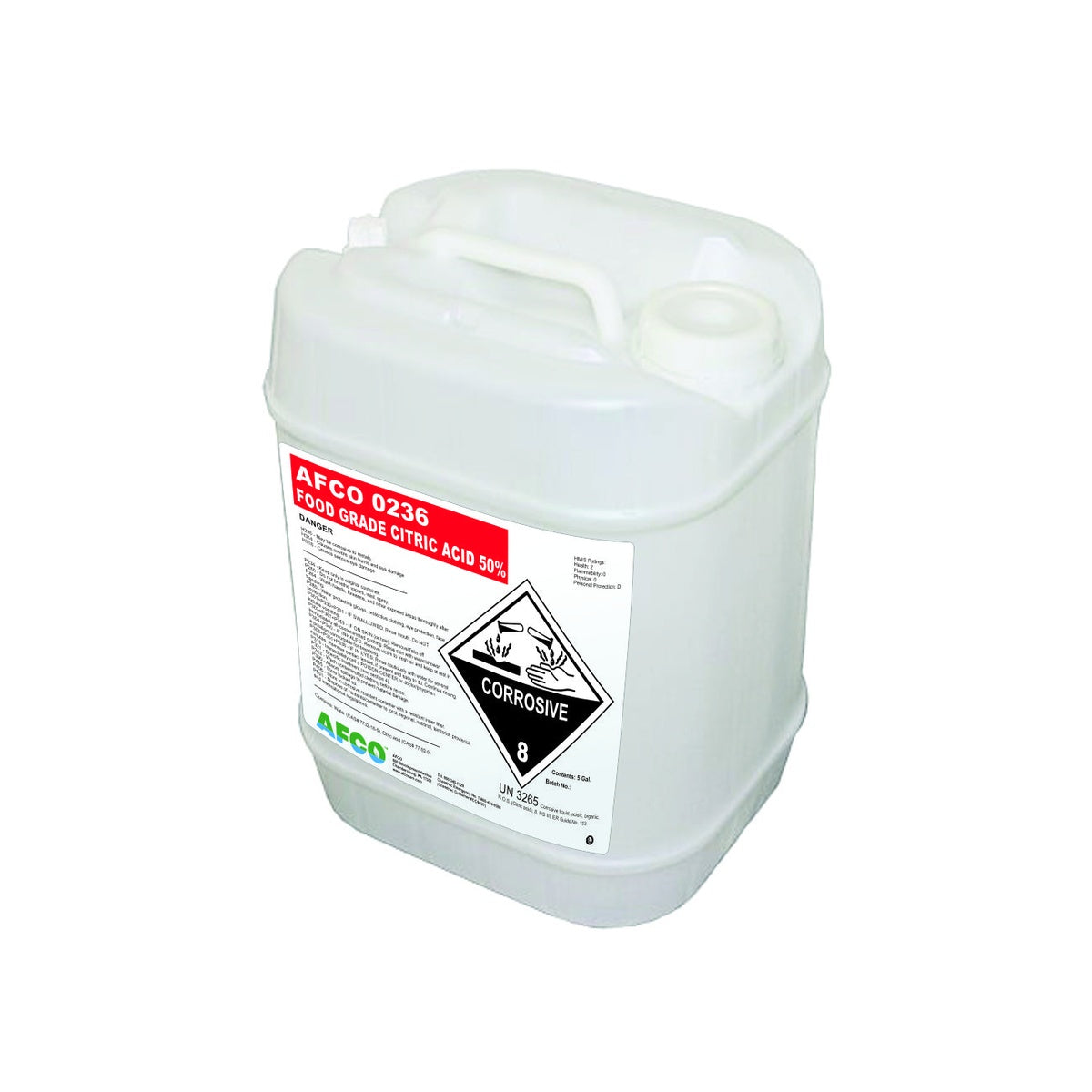 Food Grade Citric Acid 50% - AF0236E