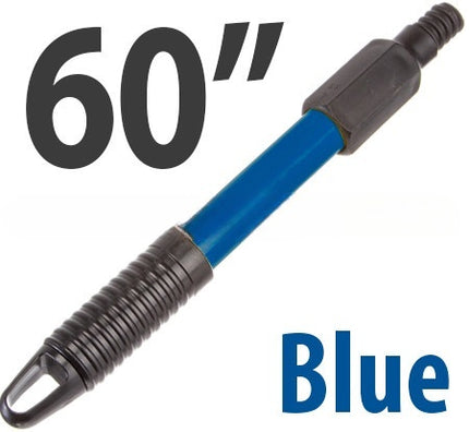 60" Blue Fiberglass Handle w/ Hang Up Hole