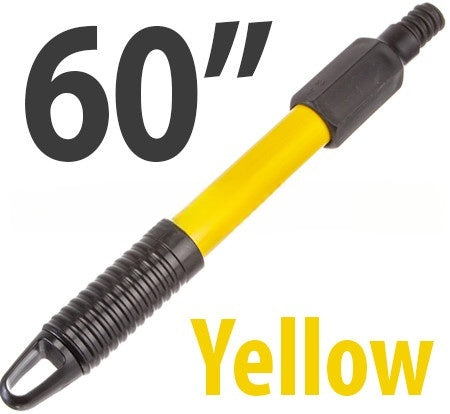 60" Yellow Fiberglass Handle w/ Hang Up Hole