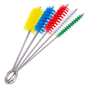 6" Hygienic Tube Brushes - Polyester/Stainless Steel (6 pack)