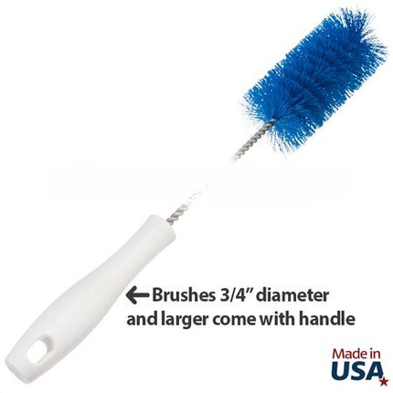 36" Hygienic Tube Brushes - Polyester/Stainless Steel (3 pack)