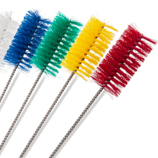 36-Inch Hygienic Tube Brushes - Polyester/Stainless Steel