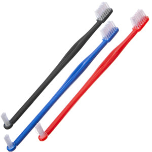 8" Double Ended Hygienic Toothbrush (12 pack)