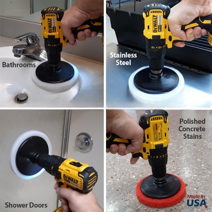 Roto-Scour Drill Attachment & Pads (5pack & 8 pack)