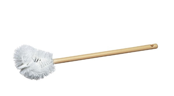 20" Twisted Wire Bowl Brush – White Polypropylene Bristles with Plastic Handle (pack of 12)