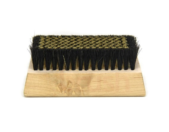 Fine Filament Block Brush – Medium-Duty Brass with Horsehair Border (pack of 12)