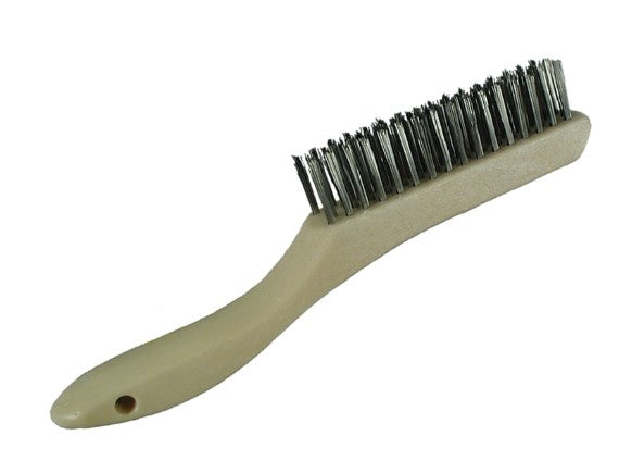 Plastic Shoe Handle Scratch Brush – Stainless Steel (pack of 12)