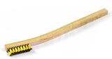 2 x 8 Row Brass Bristle Scratch Brush – Plywood Handle (0.006") (pack of 12)