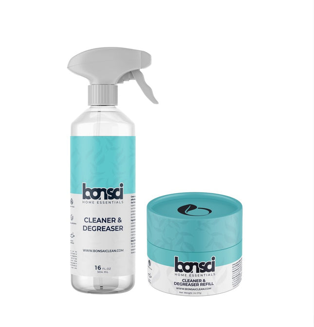 Bonsai Home Cleaner & Degreaser Kit - includes 16oz spray bottle (makes 5 gallons of cleaner)