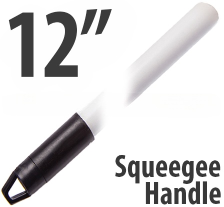 12" Squeegee Handle w/ Hang-up Hole (3 pack)