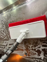 Hood cleaning kit with metal adjustable angle adapter